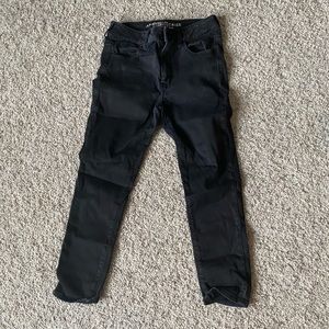 High rise begging crop super stretch